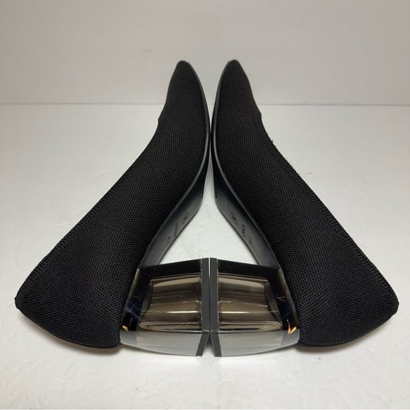 Vivaia Pointed-Toe Block Heel (Aria Block Heels) Black pumps Size 41.5 US 10 - Picture 7 of 16